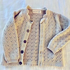 Quincy Mae Beige Knit Cardigan